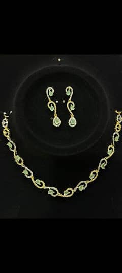 antique design 1 carrot necklaces jewlery sets 0