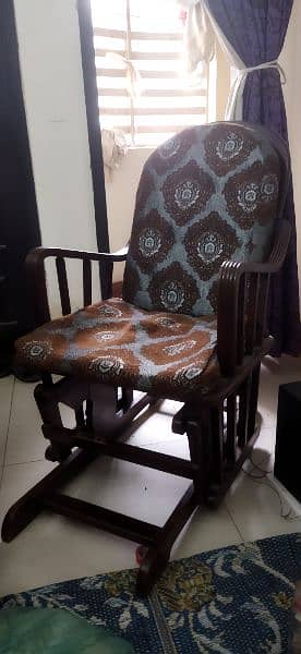 Rocking chair  with foot rest 2