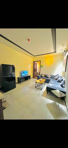 ONE BED LUXURY FURNISHED APARTMENT FOR PERDAY RENT IN GULBERG GREENS ISLAMABAD