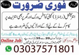B8oys/Girls Online job available,Part time/full time/Data Entry/Typing 0
