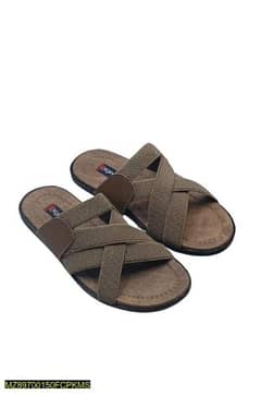 men's Rexin Plain Chappal