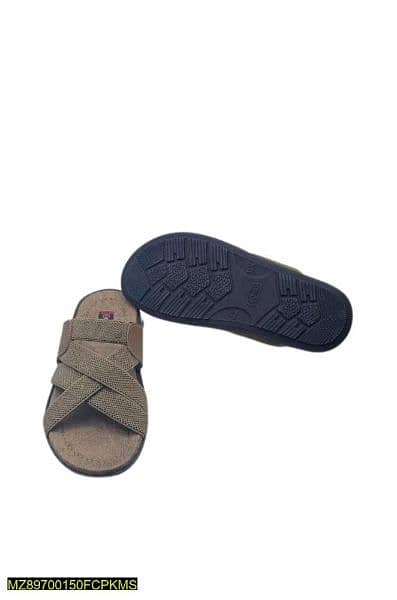 men's Rexin Plain Chappal 1