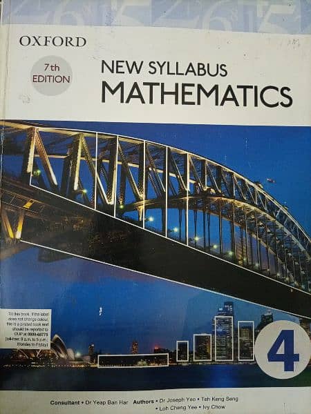 Mathematics D4 o level new syllabus 0