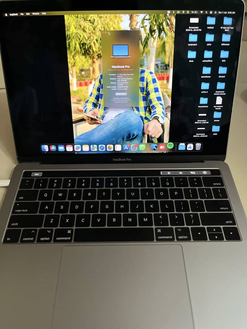 Macbook pro 13 inch 512 gb touch bar 2