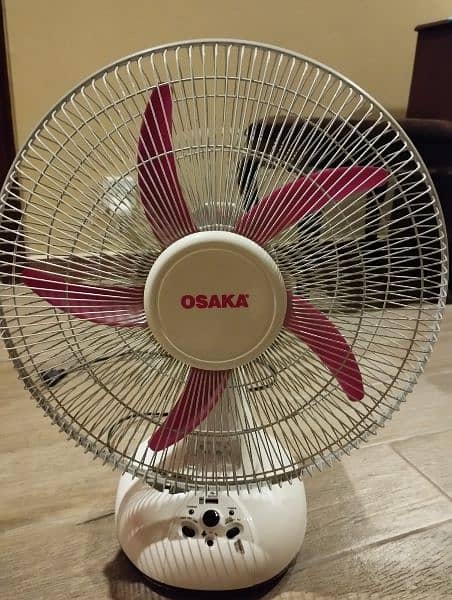 New Osaka Rechargeable 14 inches Oscillating Fan Solar AC DC powered 3