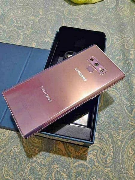 Samsung galaxy note 9 ram 6 rom 128 with box PTA official aproved 4