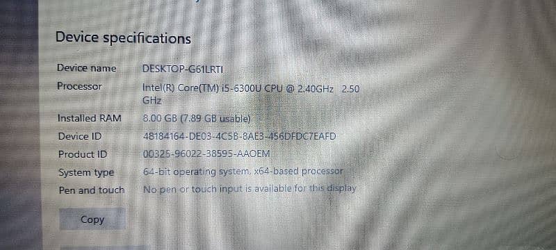 Dell G61lrti core i5 6th gen only 33k Rupees 3
