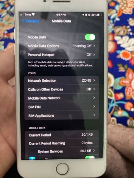 iphone 7+ PTA approved 128gb with box 7