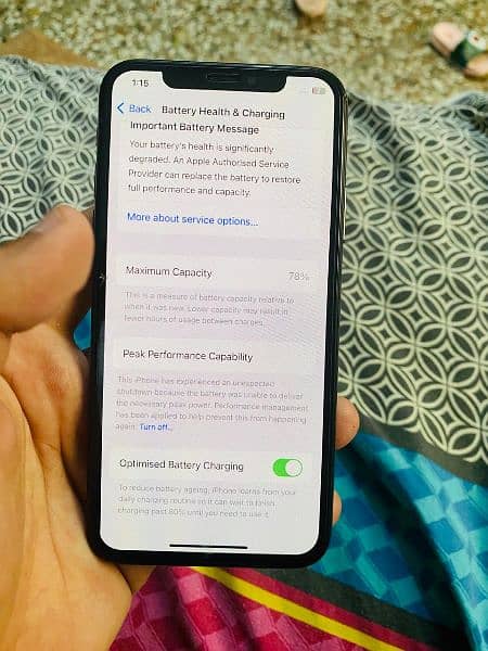 IPhone X 64 GB PTA Approved Black color 4