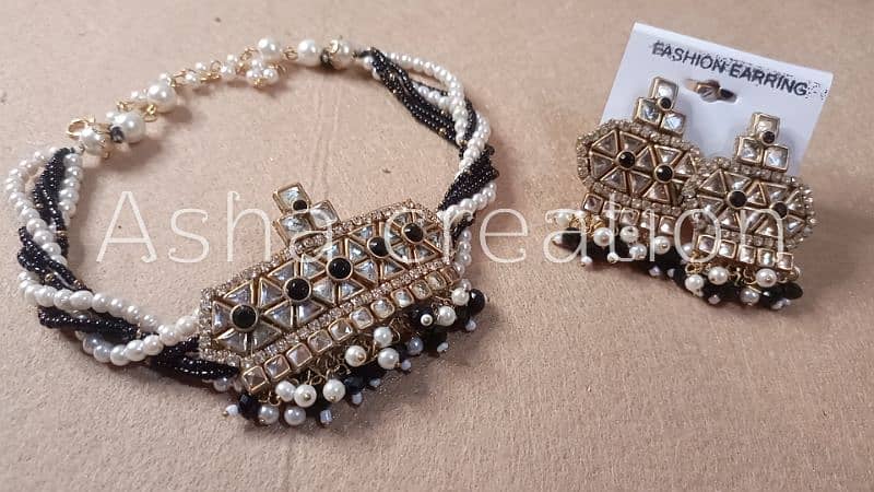 Handmade choker studs afagnani style 1