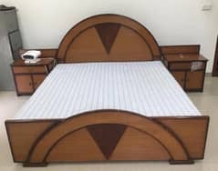 Complete bed + side tables + dressing for sale