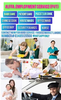 All domestic staff are available