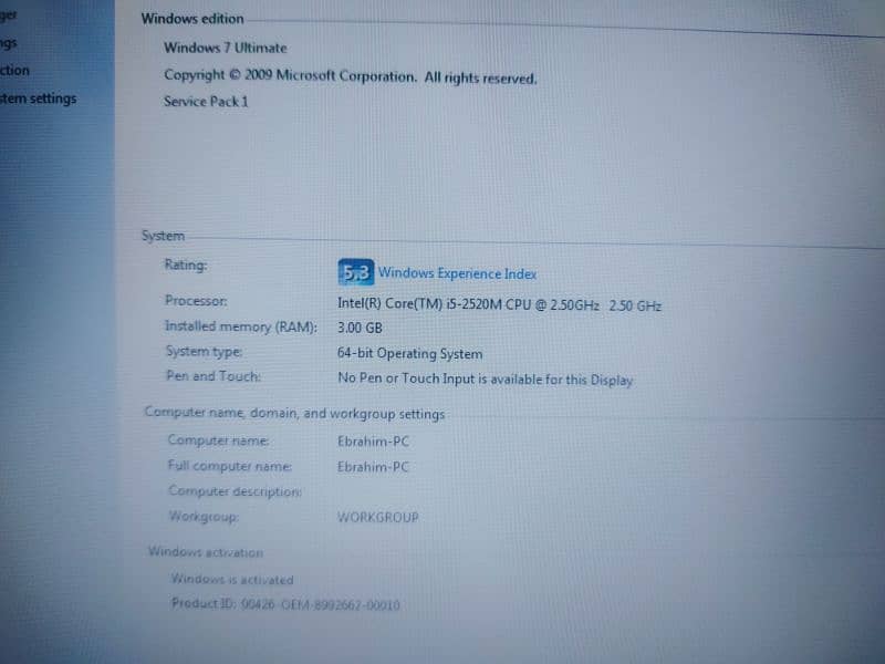 HP Probook 6560b 2nd Gen Core i5 7