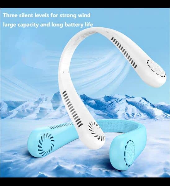 Hot Summer Cooling Neck Fan USB Rechargeable and Wearable Sports Fan 5