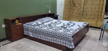 Bedset with side tables along with mattress
