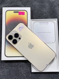 IPhone 14 Pro Max 1TB JV 10/10 Gold Non PTA Box