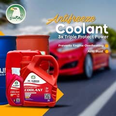 coolant 3 litre antifreeze AntiRust prevents engine overheating