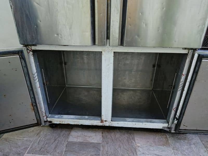 ARK 4 door Dual temp stainless steel fridge 7