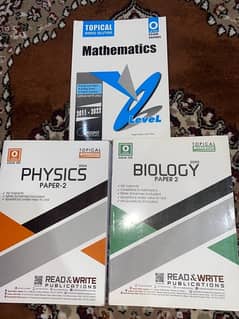 Olevel biology, physics and math topical pastpapers 0