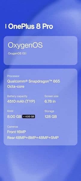 OnePlus 8 PRO,GLOBAL DUAL SIM, 8/128 5