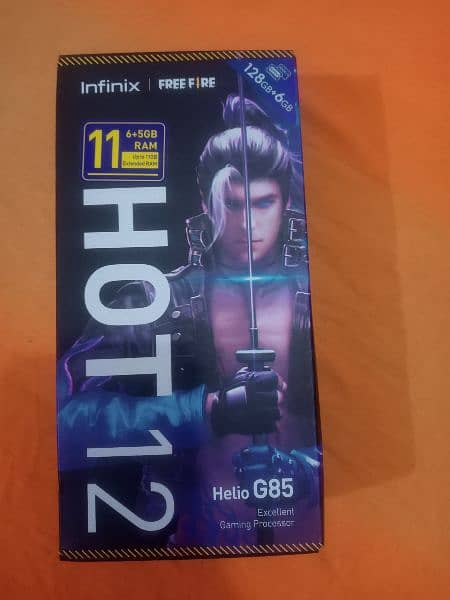 Infinix HOT 12 for sell single hand use mobail hai 6+5/128 hai 2