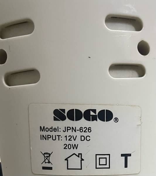 SOGO, Rechargeable Fan, JPN-626 2