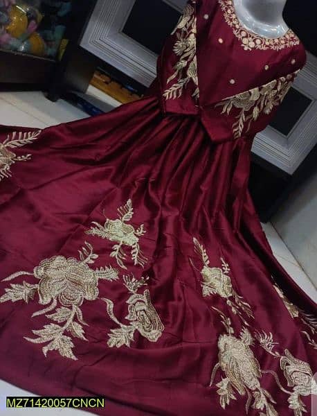 woman"s Stitchend Shamoz Silk Embroidered Maxi 2