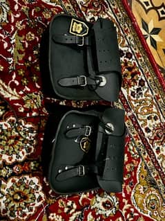 saddle bag pair leather