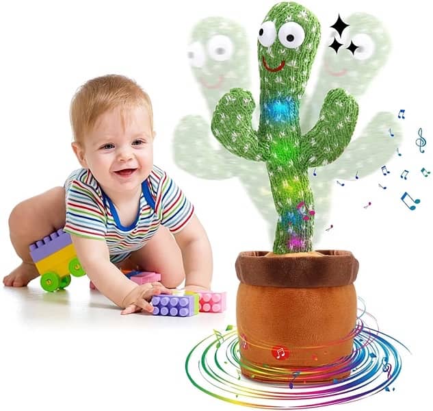 Dancing cactus toy for kids talking repeating 1