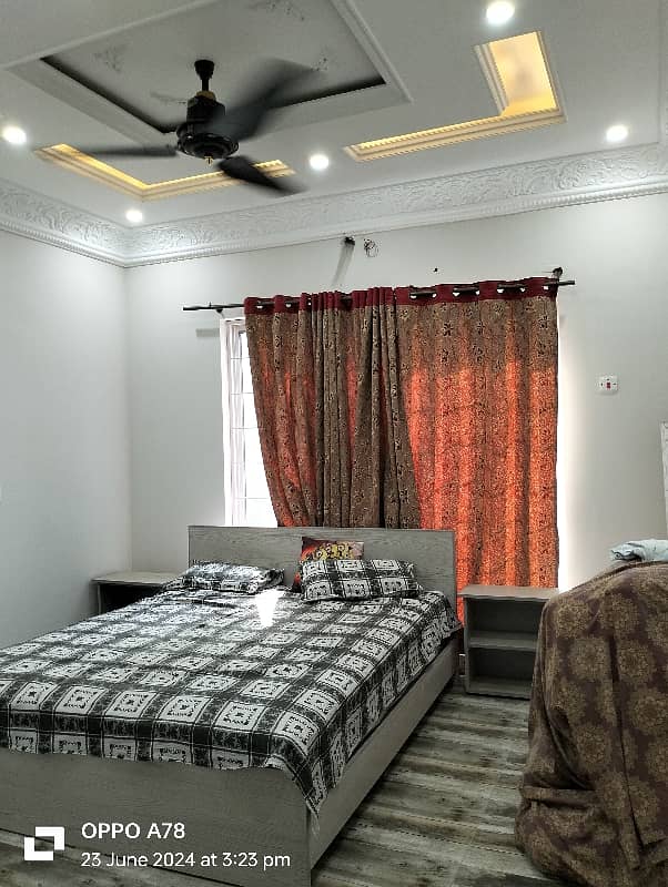 7.50 Marla semi furnished upper portion for rent sector D in bahria town Lahore 0