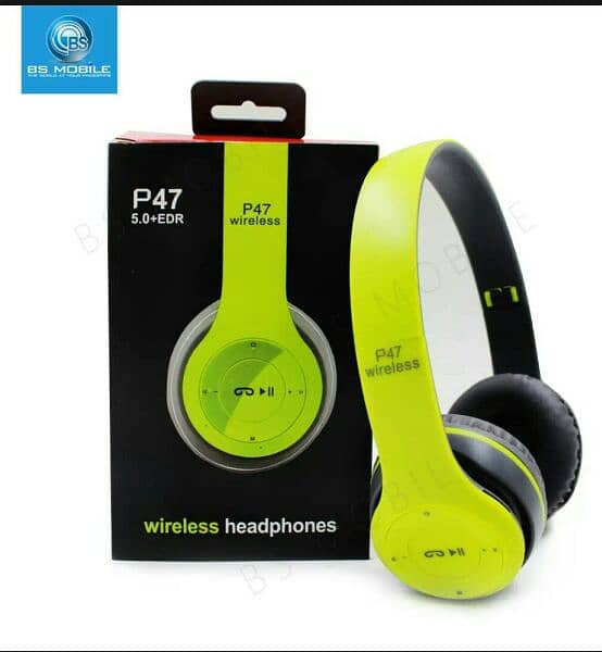 P47 Wireless headphones with Microphone Bluetooth Foldable headset etc 2