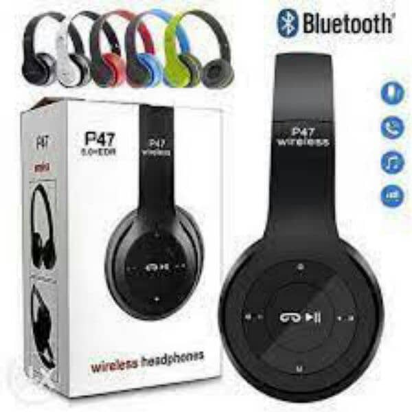 P47 Wireless headphones with Microphone Bluetooth Foldable headset etc 4