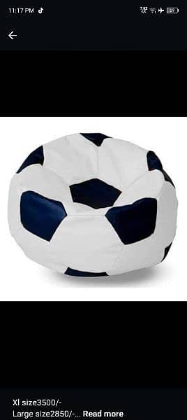 football Bean bags with Free footstool 5