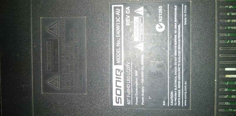 SONIQ 40 inch Led LcdTv For Sale 1