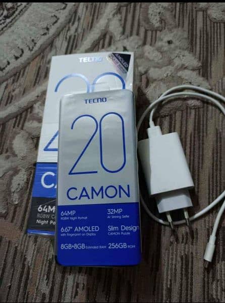 Tecno camon 20 8+8Ram 256GB ROM 64MP rgbw back camera 32MP front  cam 1