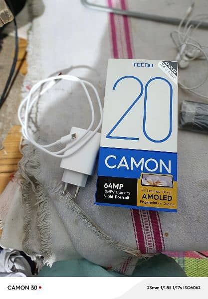 Tecno camon 20 8+8Ram 256GB ROM 64MP rgbw back camera 32MP front  cam 3