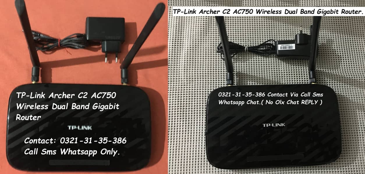 tplink archer c2 ac750mbps dualband gigabit wifi router 0