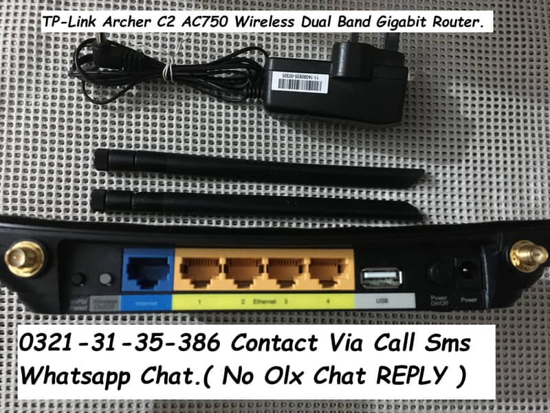 tplink archer c2 ac750mbps dualband gigabit wifi router 3