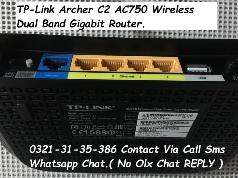 tplink archer c2 ac750mbps dualband gigabit wifi router 6