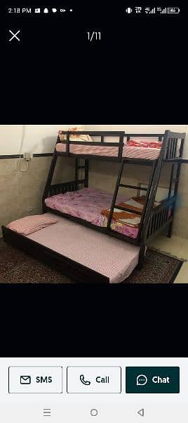 lohhy ka bed,3 bed wala 0