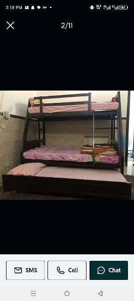 lohhy ka bed,3 bed wala 5