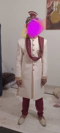 Sherwani only 2 hours used