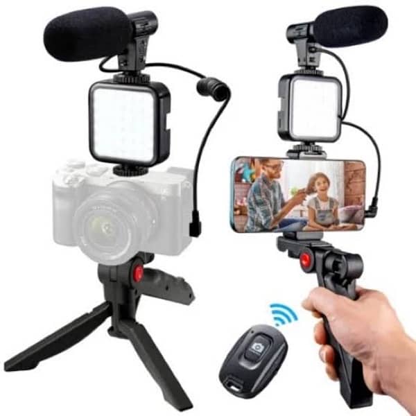 Vlogging Kit, ring light. k9,k35 and Boya mic with bluetooth Remote 1