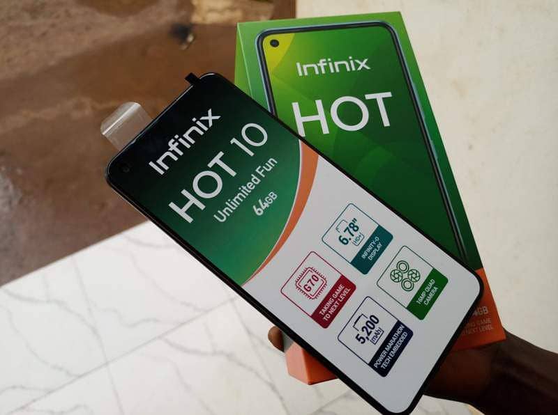 infinix hot 10 with box charger best pubg 5
