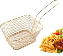 gold plated fries basket 0