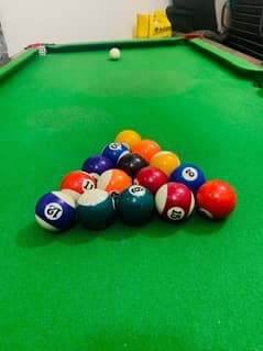 Snooker Table with Balls