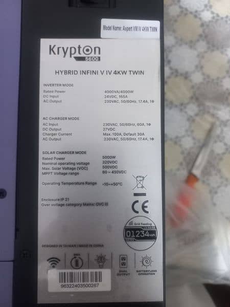 knox crypton pv5600 4 kw 4