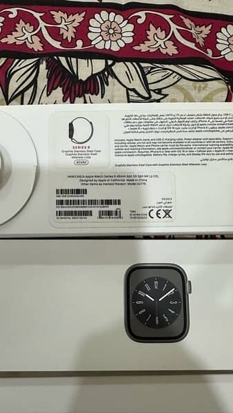 Apple Watch Series 8 Stainless Steel 45mm 100% BH 8