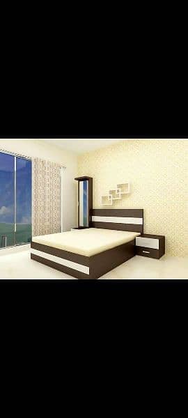 Wooden Bed /Bed dressing table/Bed set/Bed/King size /furniture3/mdf 4