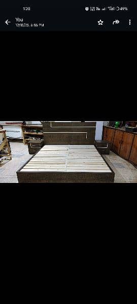 Wooden Bed /Bed dressing table/Bed set/Bed/King size /furniture3/mdf 9